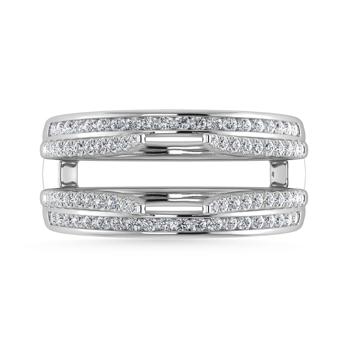 Diamond 1/3 Ct.Tw. Guard Ring in 10K White Gold