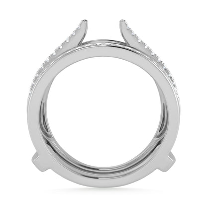 Diamond 1/3 Ct.Tw. Guard Ring in 10K White Gold