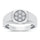 10K 0.13ct Diamond Mens Ring