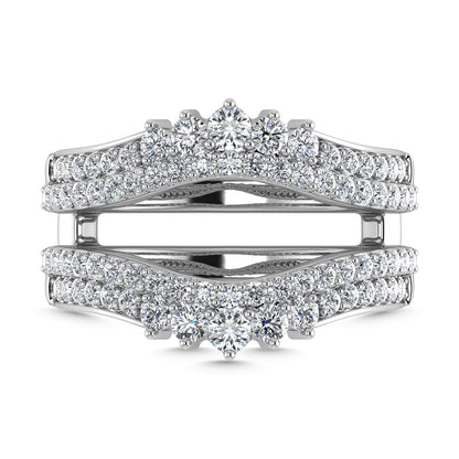 Diamond 1 Ct.Tw. Guard Ring in 14K White Gold