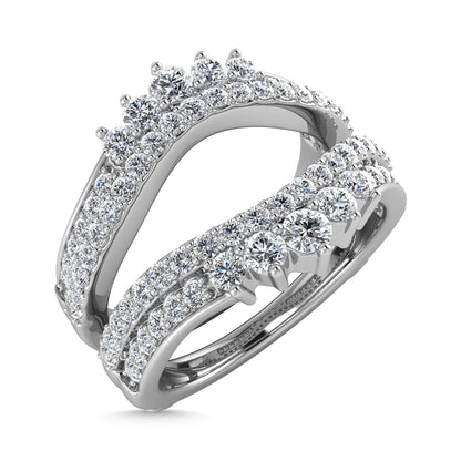 Diamond 1 Ct.Tw. Guard Ring in 14K White Gold