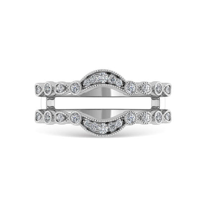 Diamond 1/4 Ct.Tw. Guard Ring in 14K White Gold
