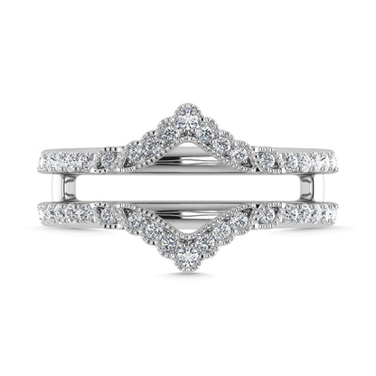 Diamond 3/8 Ct.Tw. Guard Ring in 14K White Gold
