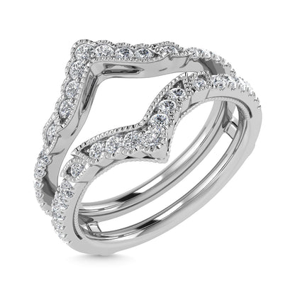Diamond 3/8 Ct.Tw. Guard Ring in 14K White Gold