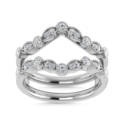Diamond 3/8 Ct.Tw. Guard Ring in 14K White Gold