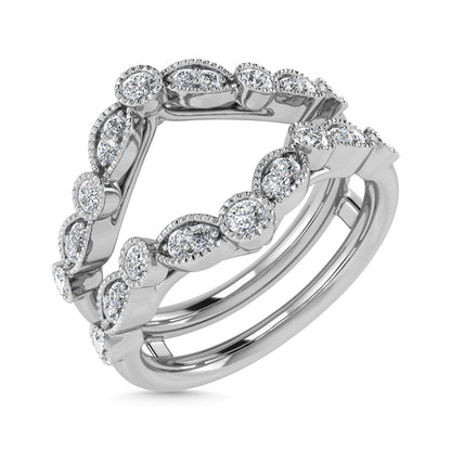 Diamond 3/8 Ct.Tw. Guard Ring in 14K White Gold