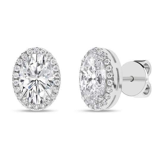 14K 2.25CT Certified Lab Grown Diamond Earrings ( IGI Certified )