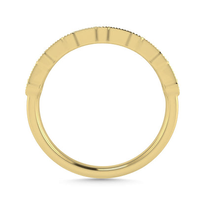 Diamond 1/4 Ct.Tw. Ladies Wedding Band in 14K Yellow Gold