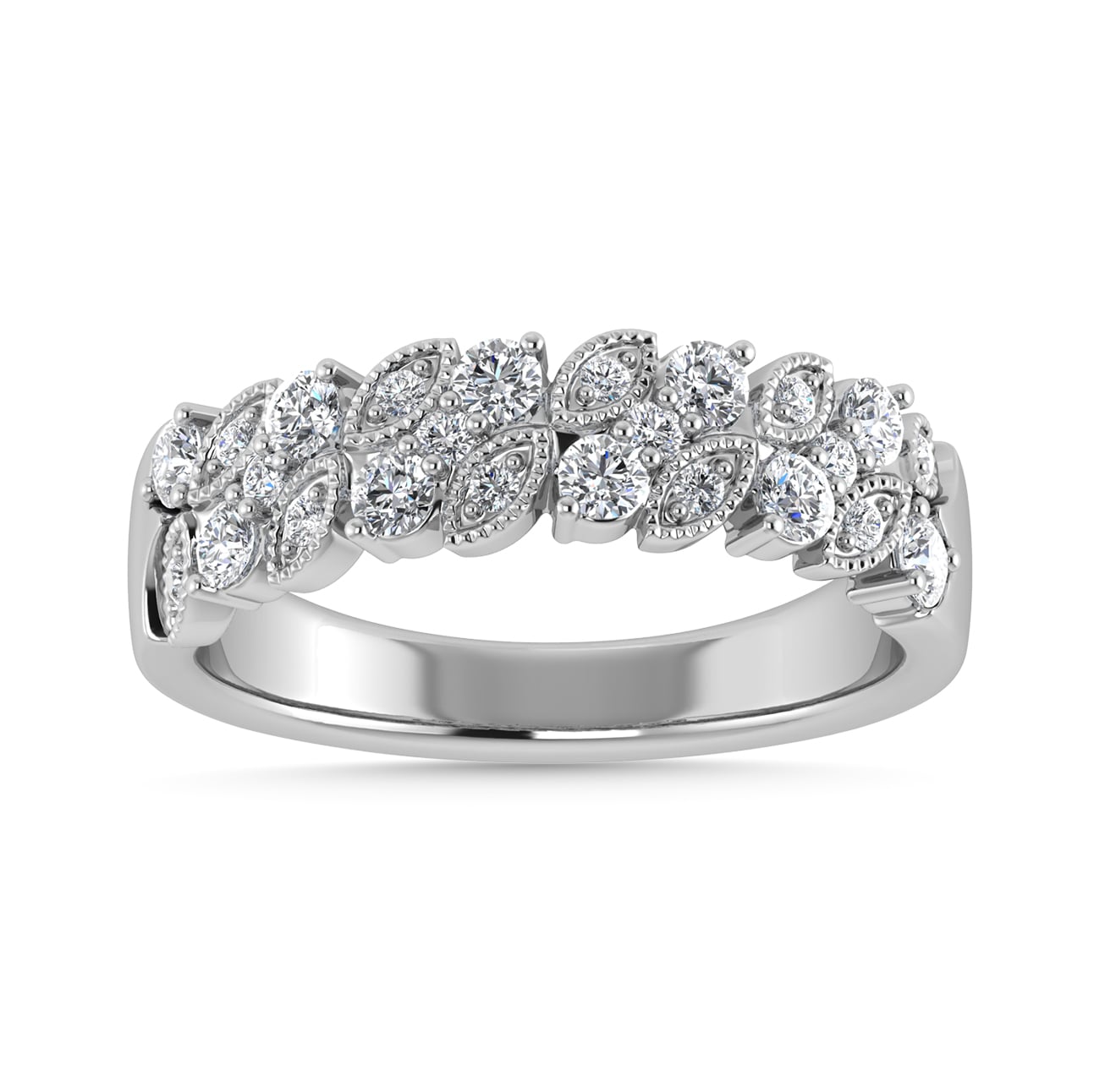 Diamond 1/2 Ct.Tw. Fashion Band in 14K White Gold
