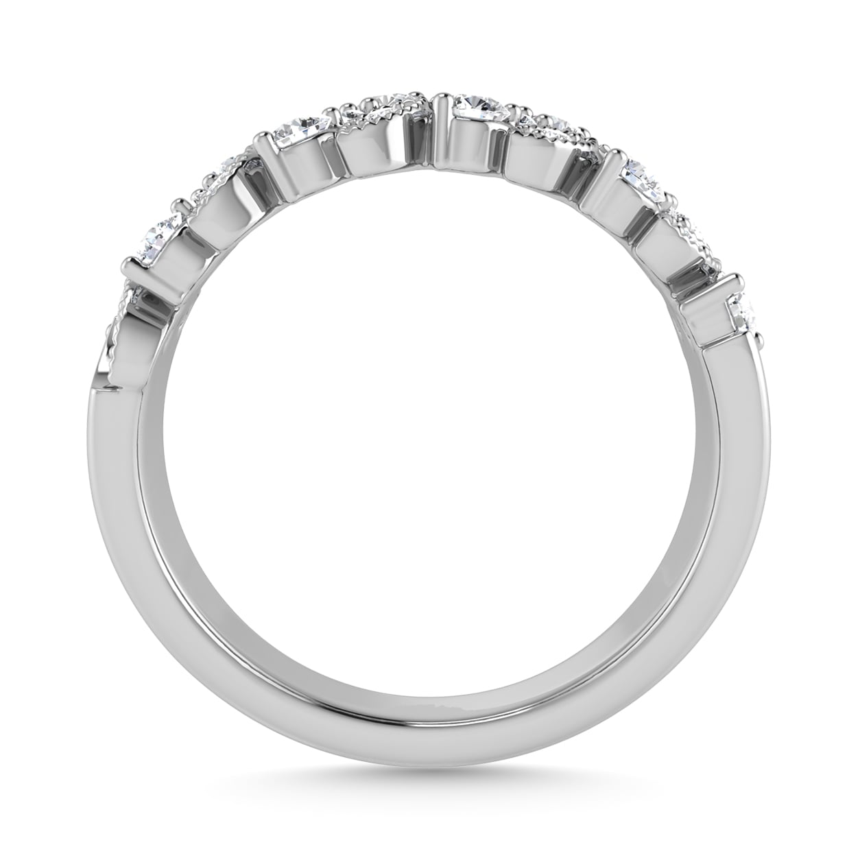 Diamond 1/2 Ct.Tw. Fashion Band in 14K White Gold