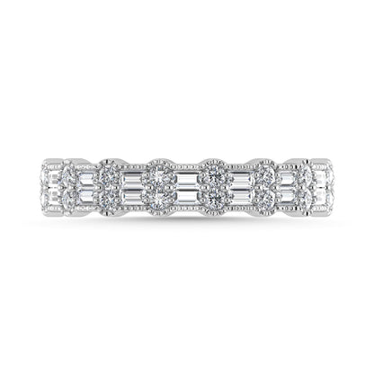 Diamond 1/2 Ct.Tw. Fashion Band in 14K White Gold