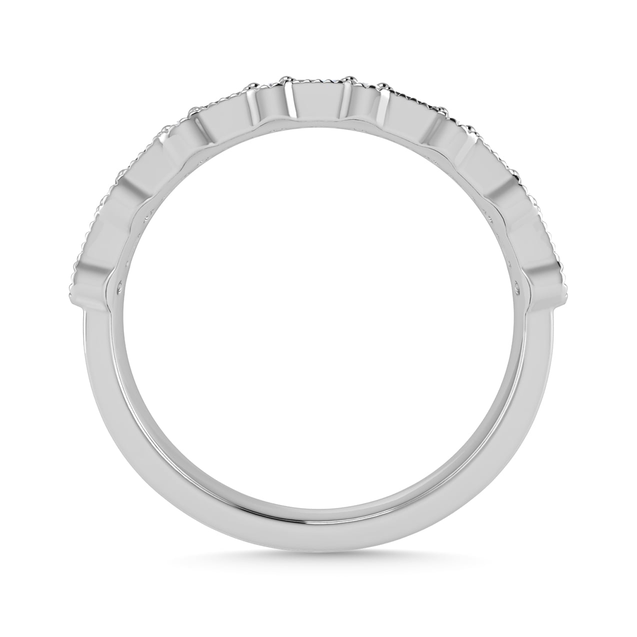 Diamond 1/2 Ct.Tw. Fashion Band in 14K White Gold