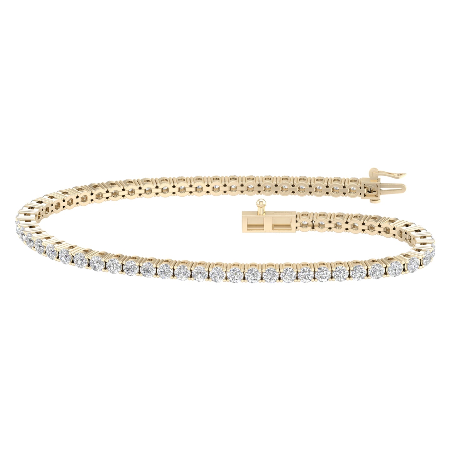 14K 3.00CT Certified Lab Grown Diamond Bracelet ( IGI Certified )