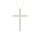 14K 0.50CT Certified Lab Grown Diamond Cross Pendant ( IGI Certified )