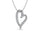 Diamond 1/6 Ct.Tw. Heart Pendant in 10K White Gold