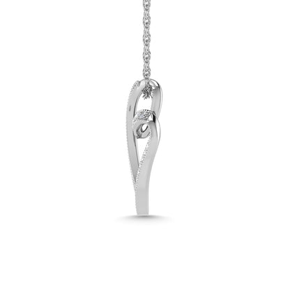 Diamond 1/6 Ct.Tw. Heart Pendant in 10K White Gold