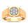 10K 0.13ct Diamond Mens Ring