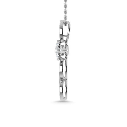 Diamond 3/8 Ct.Tw. Cross Pendant in 14K White Gold