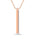 Diamond 1/20 Ct.Tw. Bar Pendant in 10K Rose Gold