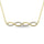 10K Yellow Gold Diamond 1/10 Ct.Tw. Fashion Necklace