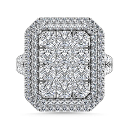 Diamond 3 Ct.Tw. Engagement Ring in 14K White Gold