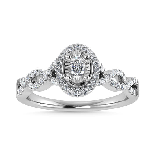 Diamond 1/2 Ct.Tw. Engagement Ring in 14K White Gold