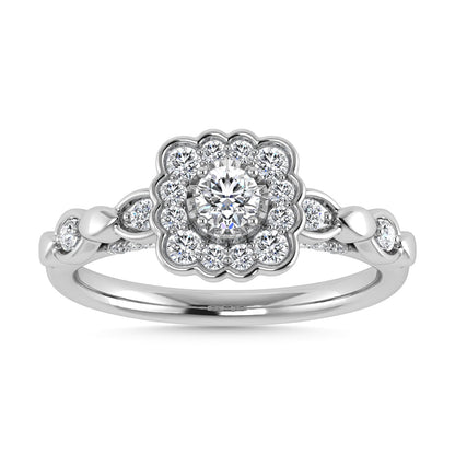 Diamond 5/8 Ct.Tw. Engagement Ring in 14K White Gold