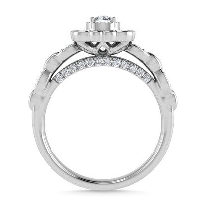 Diamond 5/8 Ct.Tw. Engagement Ring in 14K White Gold