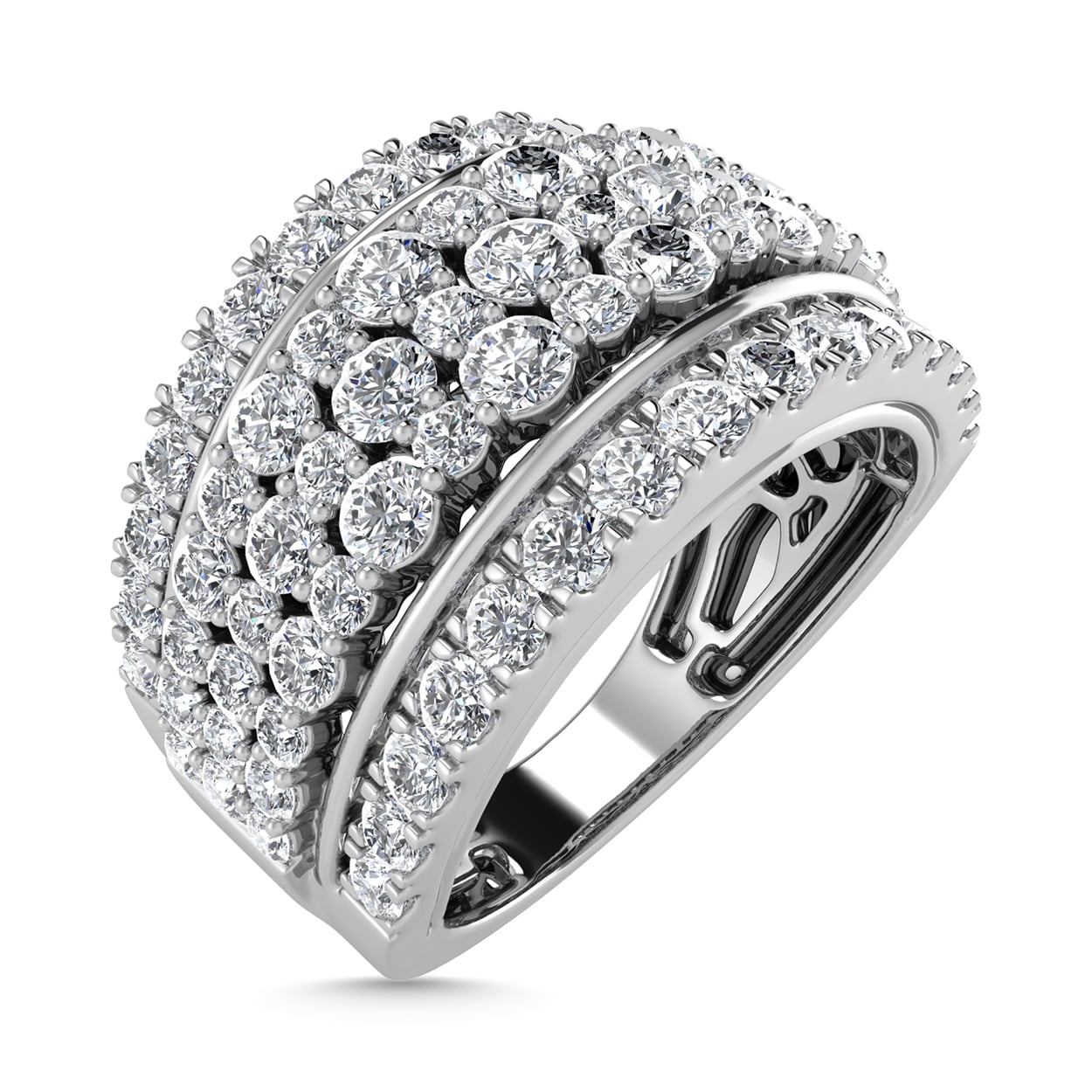 Diamond 2 Ct.Tw. Fashion Ring in 14K White Gold