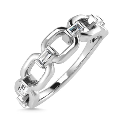 Diamond 1/8 Ct.Tw. Fashion Ring in 10K White Gold