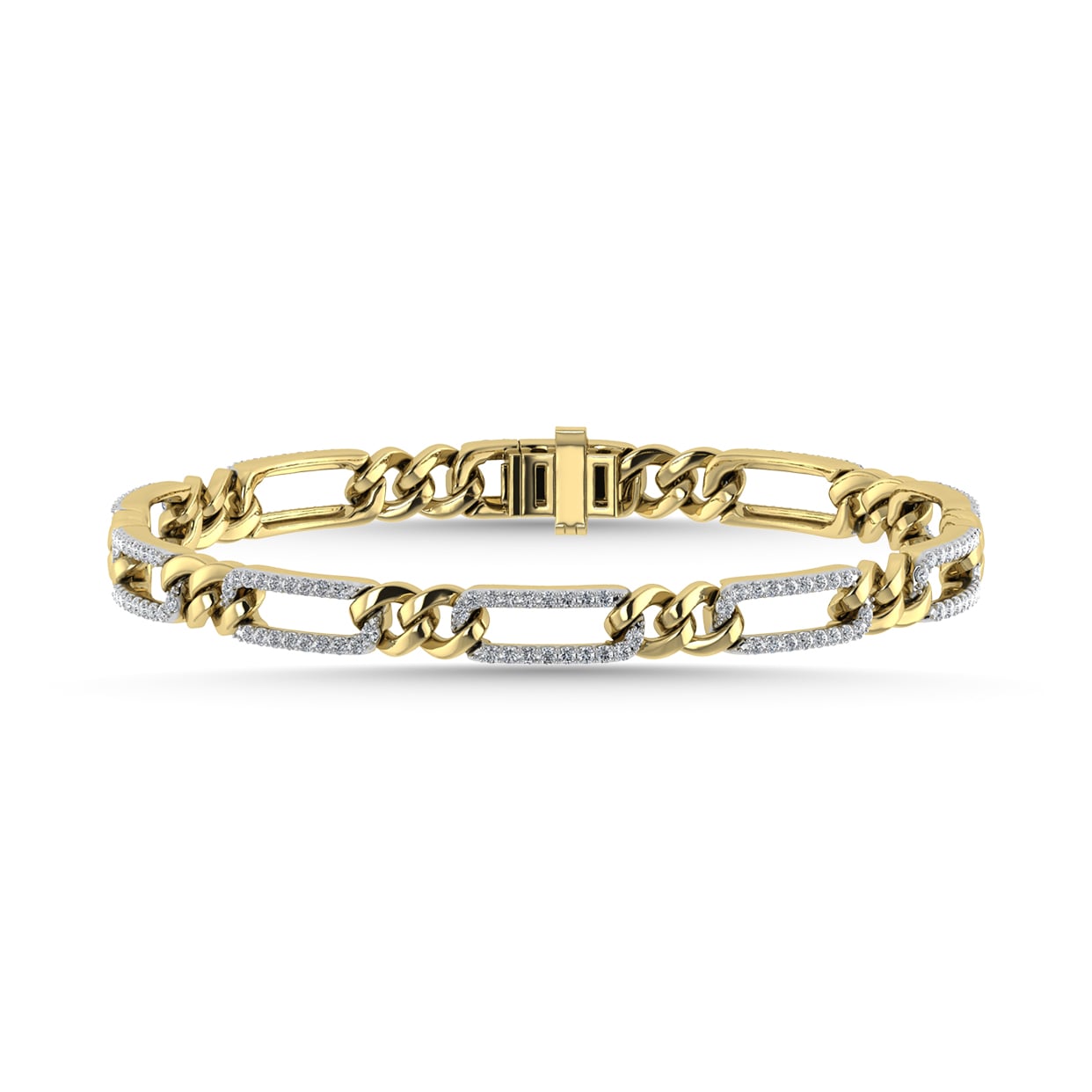 Diamond 1 Ct.Tw. Fashion Bracelet in 10K Two Tone
