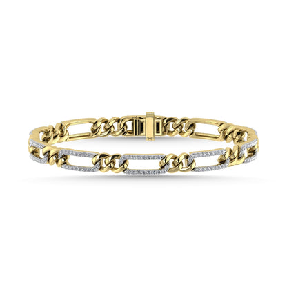 Diamond 1 Ct.Tw. Fashion Bracelet in 10K Two Tone