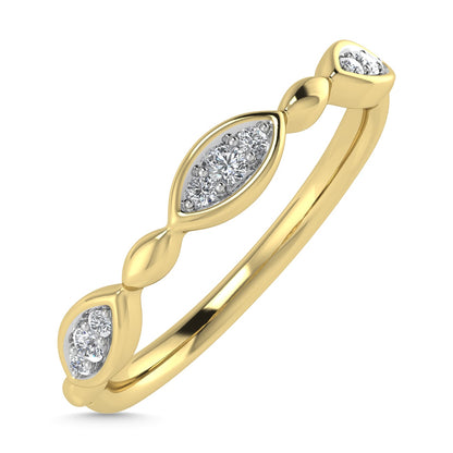 Diamond 1/20 Ct.Tw. Stack Band in 10K Yellow Gold