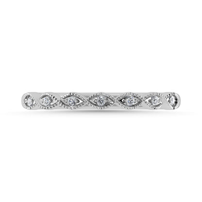 Diamond 1/20 Ct.Tw. Stack Band in 10K White Gold