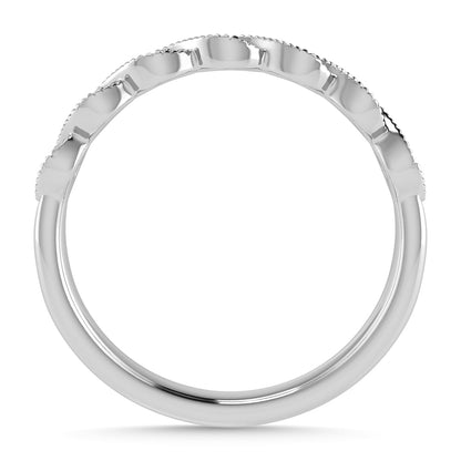 Diamond 1/20 Ct.Tw. Stack Band in 10K White Gold