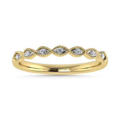 Diamond 1/20 Ct.Tw. Stack Band in 10K Yellow Gold