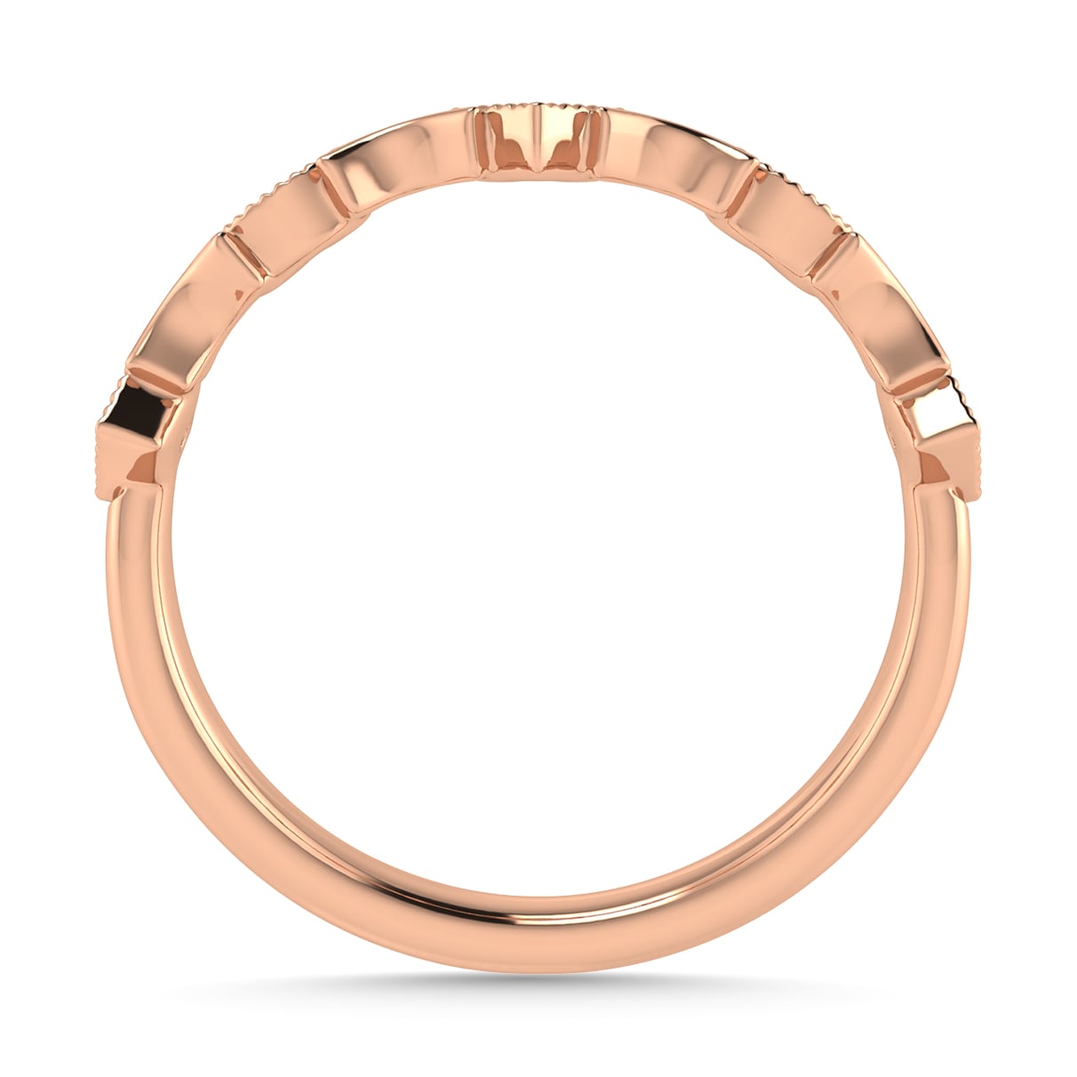 Diamond 1/20 Ct.Tw. Stack Band in 10K Rose Gold
