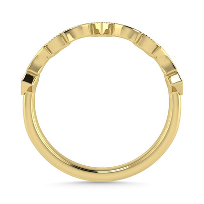 Diamond 1/20 Ct.Tw. Stack Band in 10K Yellow Gold
