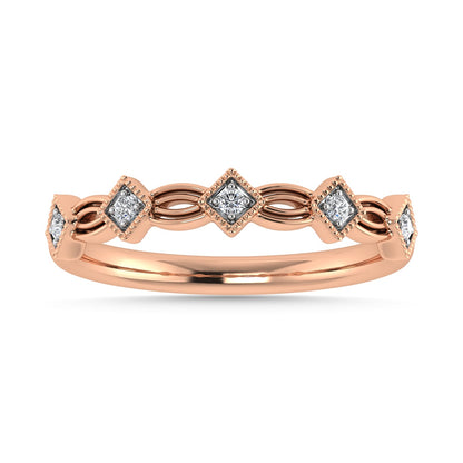 Diamond 1/20 Ct.Tw. Stack Band in 10K Rose Gold