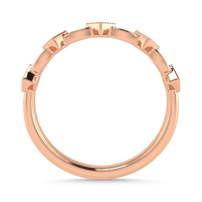 Diamond 1/20 Ct.Tw. Stack Band in 10K Rose Gold