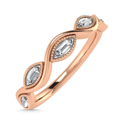 Diamond 1/20 Ct.Tw. Stack Band in 10K Rose Gold