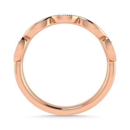 Diamond 1/20 Ct.Tw. Stack Band in 10K Rose Gold