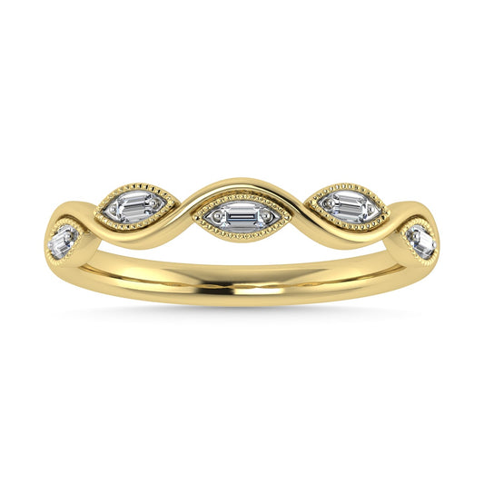 Diamond 1/20 Ct.Tw. Stack Band in 10K Yellow Gold