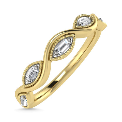 Diamond 1/20 Ct.Tw. Stack Band in 10K Yellow Gold