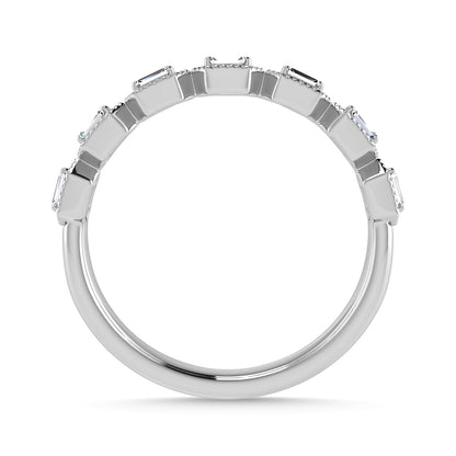 Diamond 1/10 Ct.Tw. Stack Band in 10K White Gold