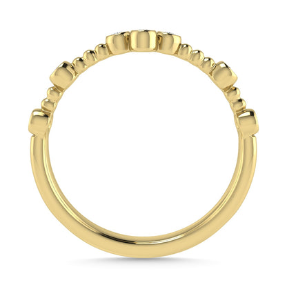 Diamond 1/10 Ct.Tw. Stack Band in 10K Yellow Gold