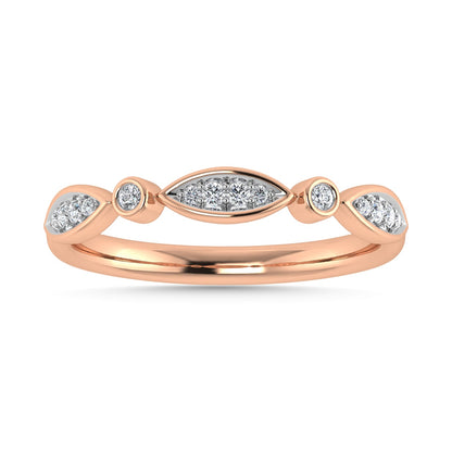 Diamond 1/8 Ct.Tw. Fashion Ring in 10K Rose Gold