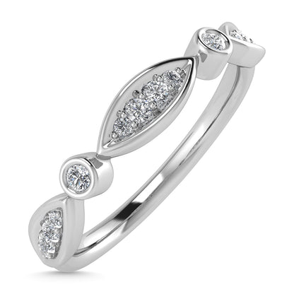 Diamond 1/8 Ct.Tw. Fashion Ring in 10K White Gold