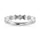 Diamond 1/10 Ct.Tw. Stack Band in 10K White Gold