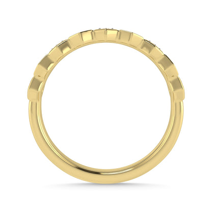 Diamond 1/10 Ct.Tw. Stack Band in 10K Yellow Gold
